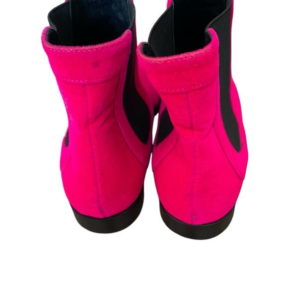 Roger Vivier Pink Pyramide Velvet Chelsea Boots size 36.5 size 6.5 - Picture 9 of 14